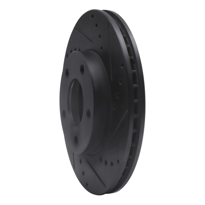 Ford Escape Brake Rotor (1) - Front Right - R1 Concepts - Drilled & Slotted - Black - `01-`07